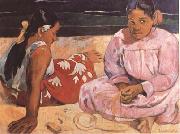 Paul Gauguin Tahitian Women (On the Beach) (mk09) oil on canvas